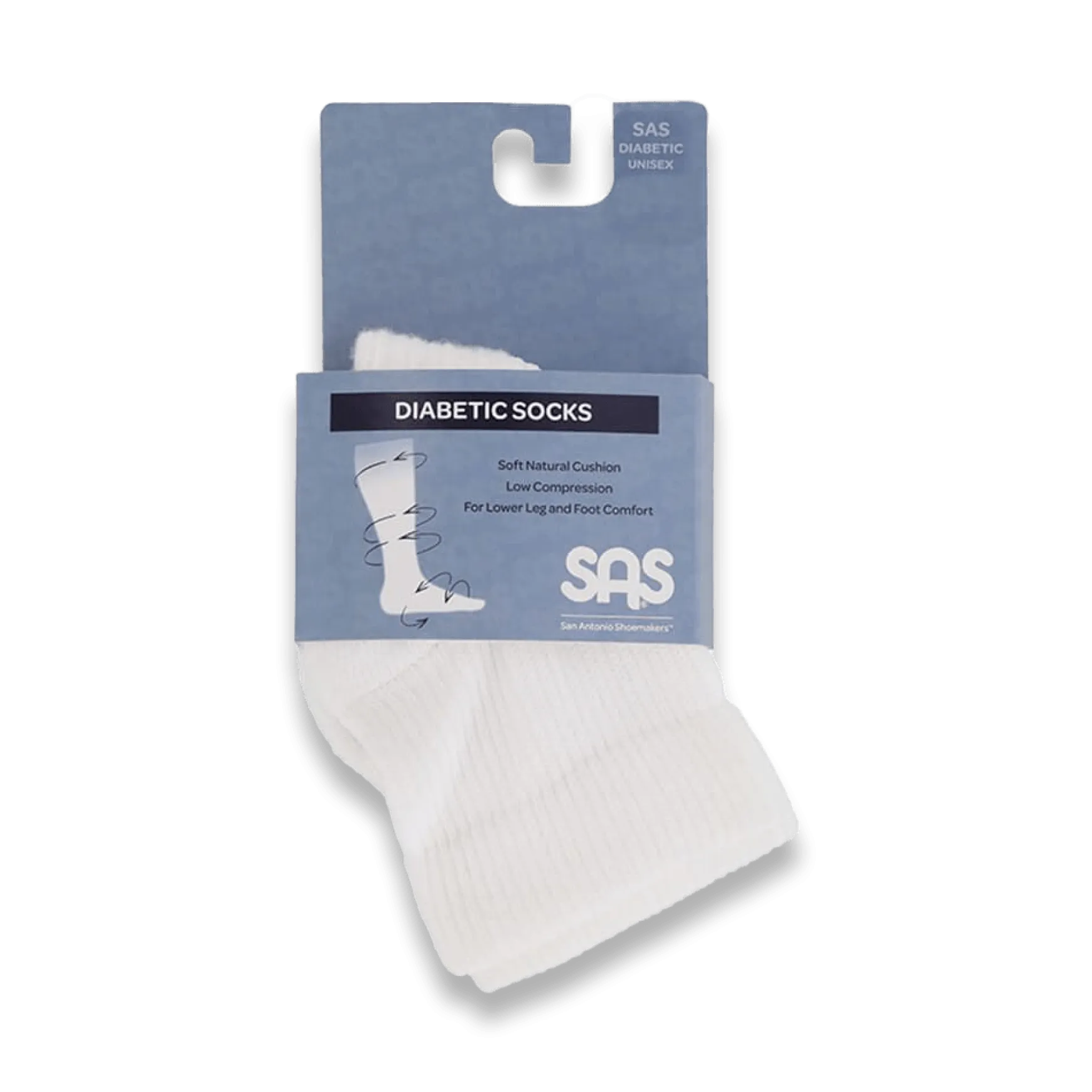 SAS Diabetic Quarter Crew Socks